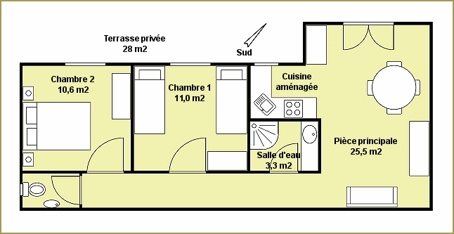 Plan du gîte